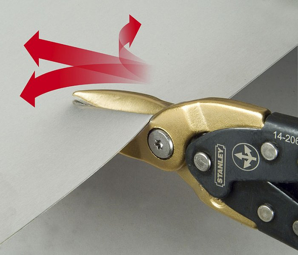 Ножницы по металлу Stanley прямой рез 250мм 0-14-206