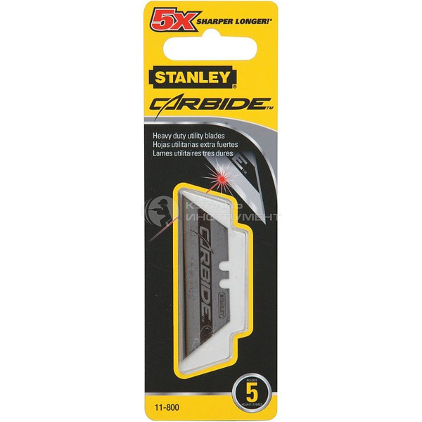 Лезвие для ножа Stanley Carbide трапеция 5шт 0-11-800