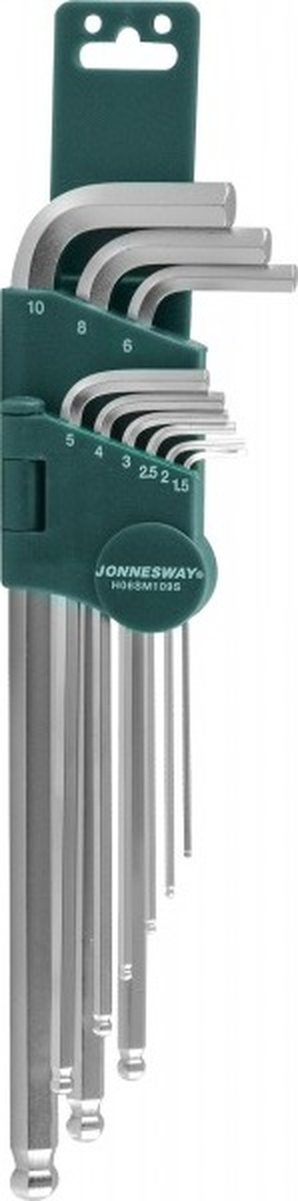 Набор ключей шестигранных Jonnesway длинных 1,5-10мм с шаром 9шт H05SM109SL H06SM109S