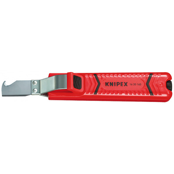 Нож для снятия изоляции Knipex KN-1620165SB нож для удаления изоляции круглого кабеля vde 1000v l 170 мм диэлектрический 2 компонентная рукоятка kn 985303 knipex kn 985303