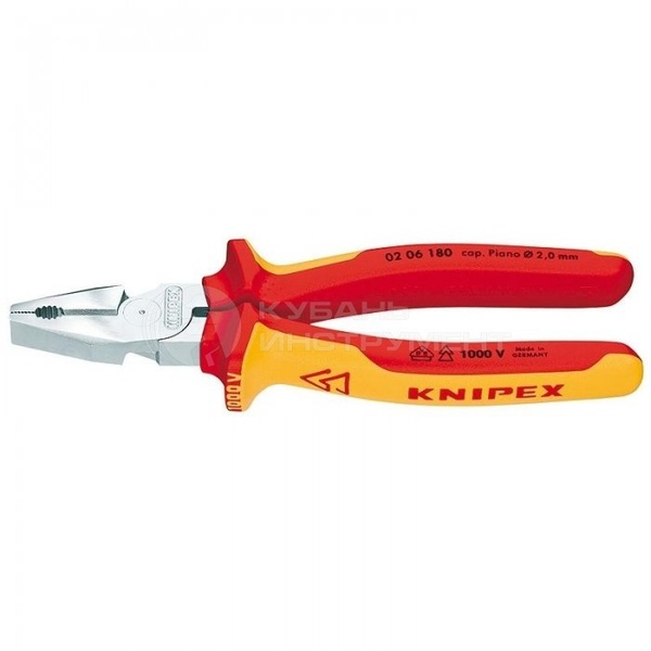 Пассатижи диэлектрические Knipex KraftKombizange 1000V KN-0206180