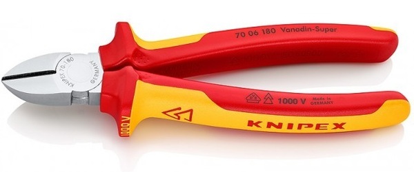 Бокорезы диэлектрические Knipex Seitenschneider 180мм 1000V KN-7006180