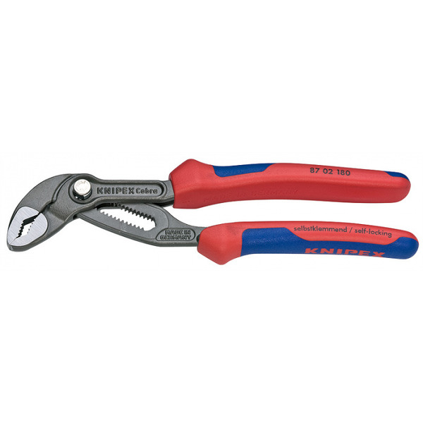 цена Клещи переставные Knipex Cobra 180мм двухкомп. KN-8702180