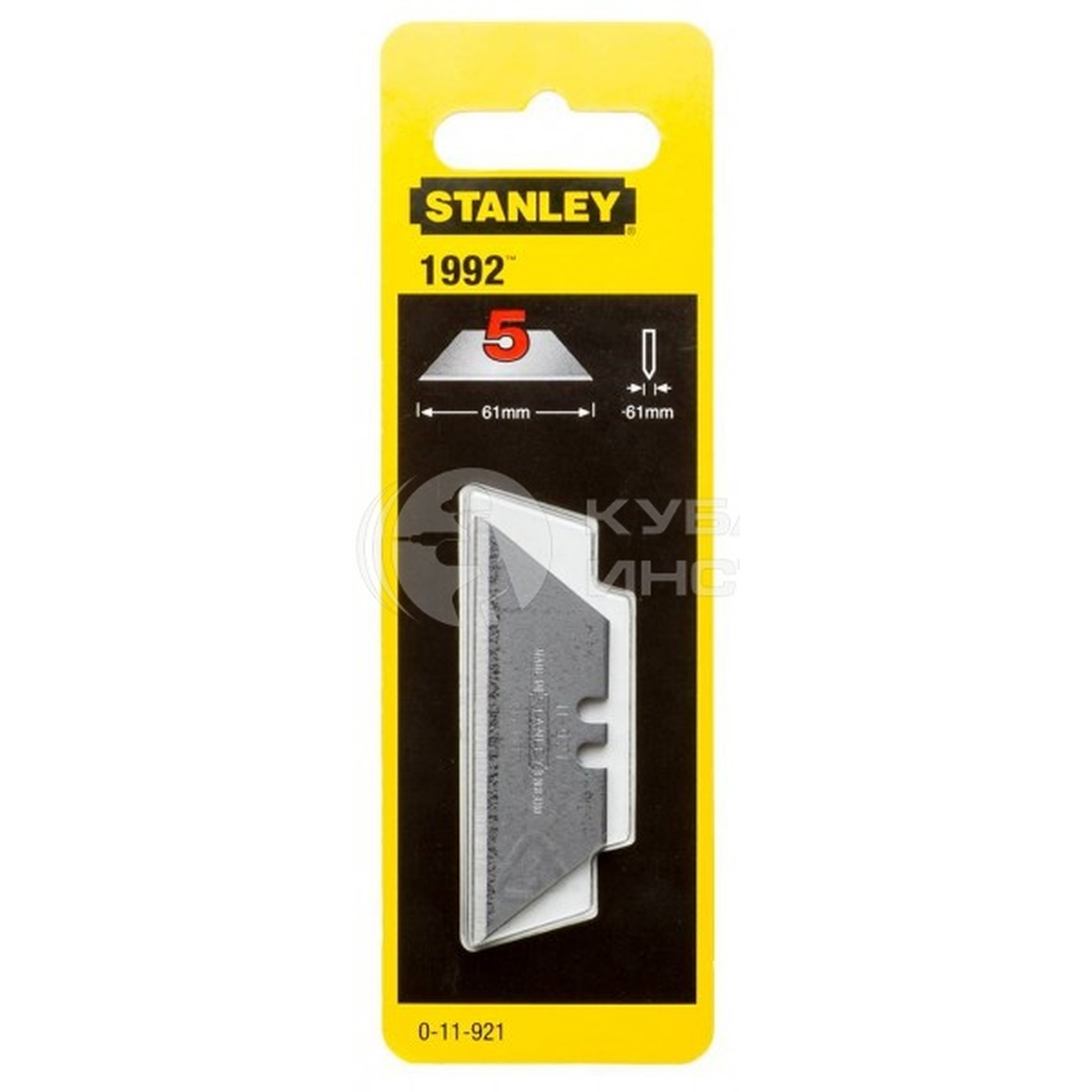 Лезвие для ножа Stanley "1992" трапеция 5шт 0-11-921