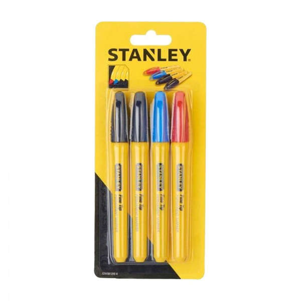 Набор маркеров Stanley 4шт STHT81391-0 набор маркеров stanley цветные 4шт stht81391 0