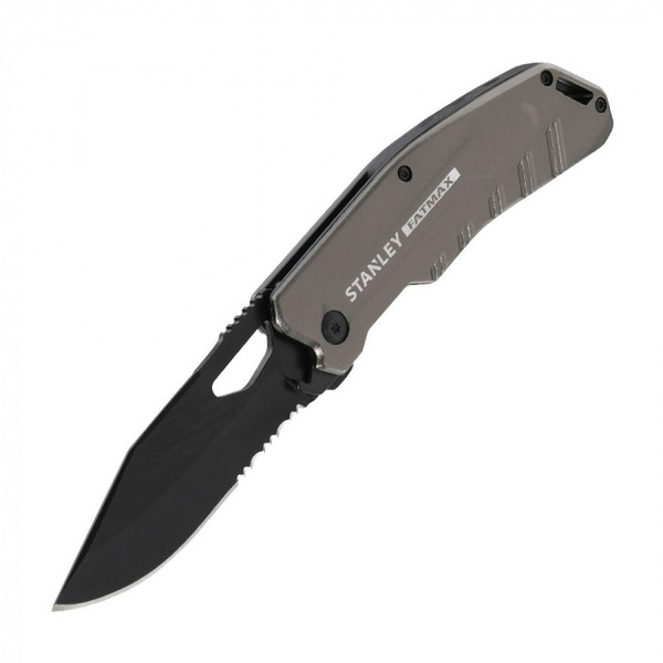 нож складной stanley fmht0 10312 premium черный серебристый Нож Stanley Fatmax Premium складной FMHT0-10312