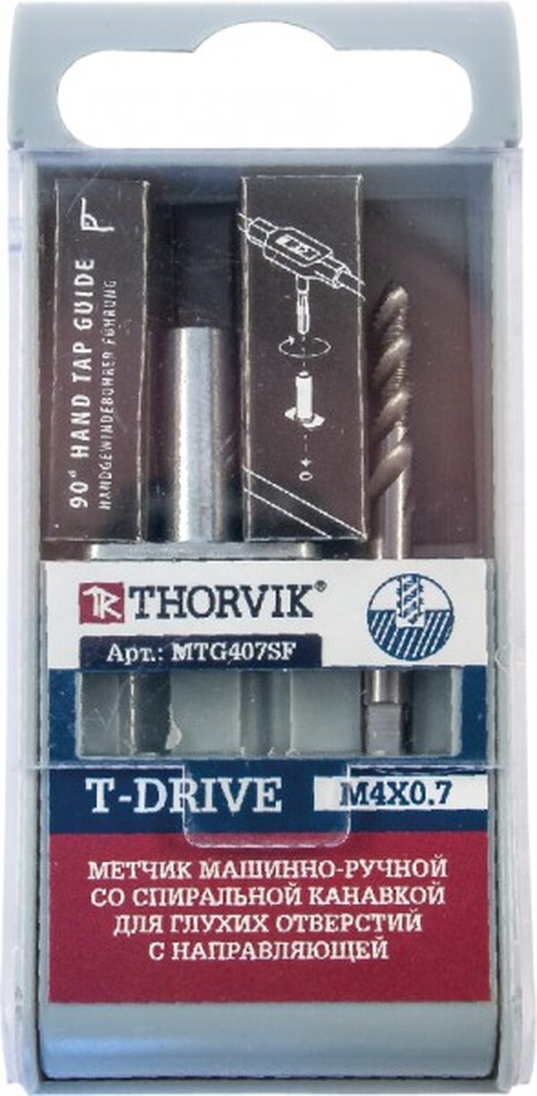 Метчик Thorvik м/р T-Drive М12*1,75 HSS-G MTG12175SF 52858