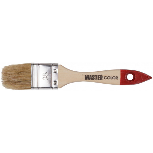 Кисть Master Color флейцевая 35мм натуральная щетина 30-0012 кисть малярная флейцевая master color халяль 30 0221 30 мм