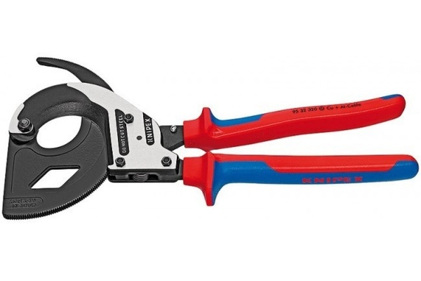 Ножницы секторные Knipex с трещоткой d60мм 320мм KN-9532320