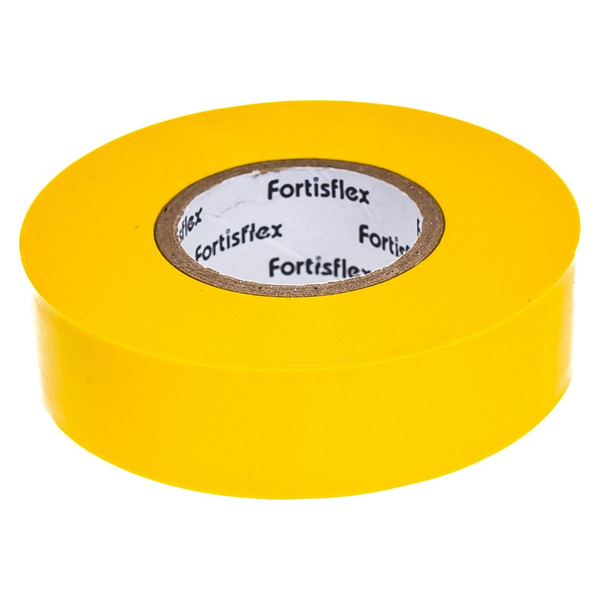 Изолента Fortisflex ПВХ 19*0,15*20 желтая 71232