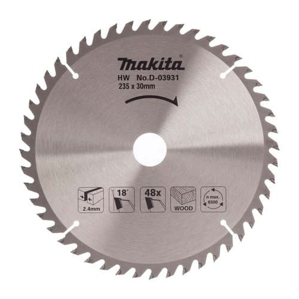 Диск пильный по дереву Makita 235*30*48T D-03931