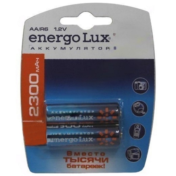 Элемент питания аккумулятор Energolux АА 2300