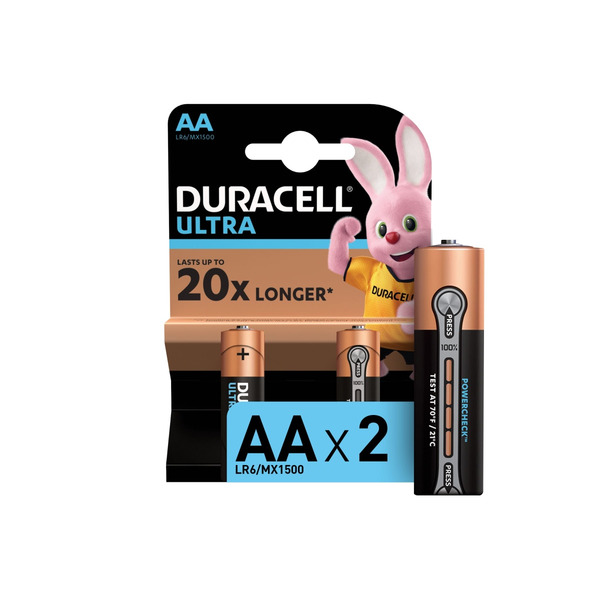 Батарейка Duracell LR6 2BL Ultra Power 40/120 Б0038759 батарейка pleomax lr6 2bl