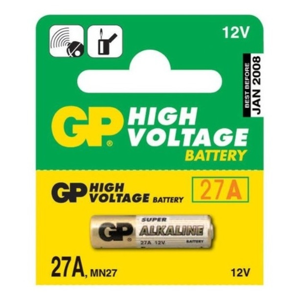 Батарейка GP 27A-C5 02982 батарейка 27a gp alkaline high voltage bl1 27afra 2c1 1 штука