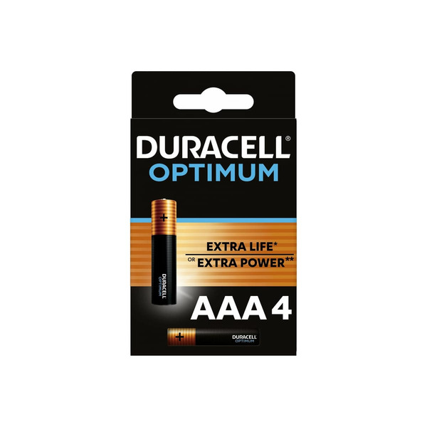 Батарейка Duracell LR03-4BL Optimum Б0056021 батарейка duracell optimum ааa lr03 4bl уп 4шт