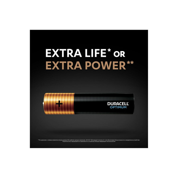 Батарейка Duracell LR03-4BL Optimum Б0056021