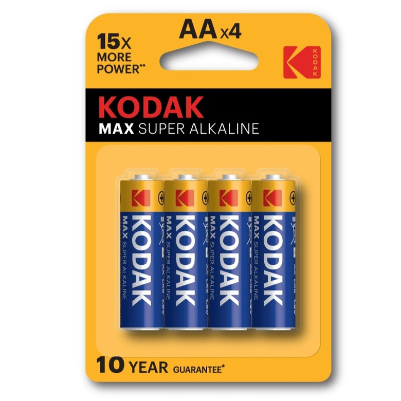 Батарейка Kodak Max LR6-4BL Б0005120 батарейка алкалиновая kodak max aa lr6 24box 1 5в бокс 24 шт kodak 2478480