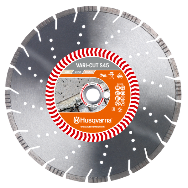 Диск алмазный Husqvarna Vari-Cut S45 450*10*25,4 5798209-50 цепь husqvarna x cut sp21g 5939141 51