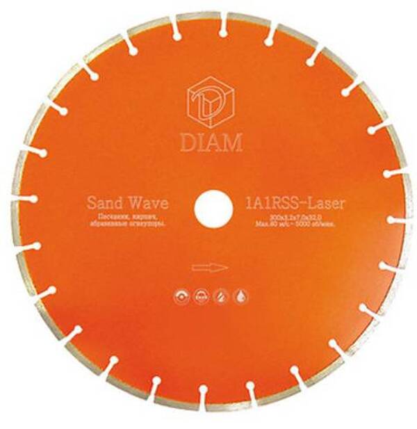 Диск алмазный Diam Laser Sand Wave 350*3,2*7*60/32 000196