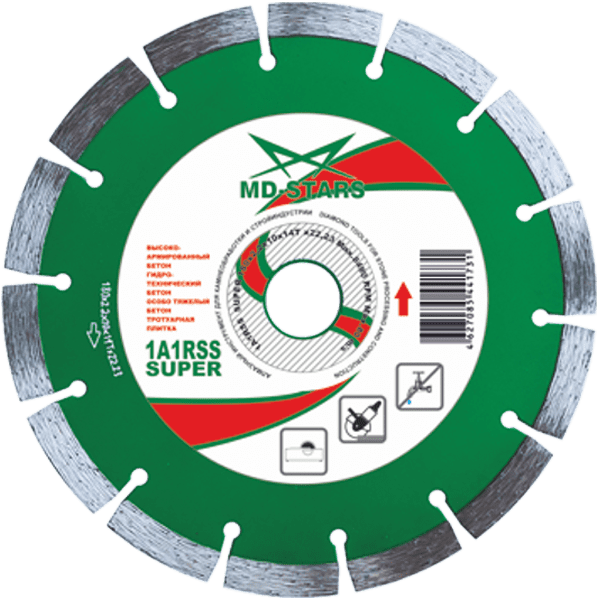 Диск алмазный MD-Stars Super 1A1RSS 350*3,2*10*24T*25,4 SS35025