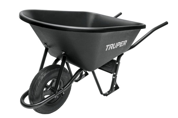 Тачка строительная Truper CAT-60PL пластиковое корыто 11777