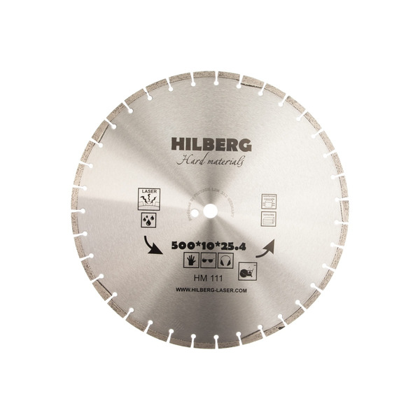 Диск алмазный Hilberg Hard Materials Laser 500*25,4мм HM111 hilberg диск алмазный hilberg revolution 400 12 25 4мм hmr809