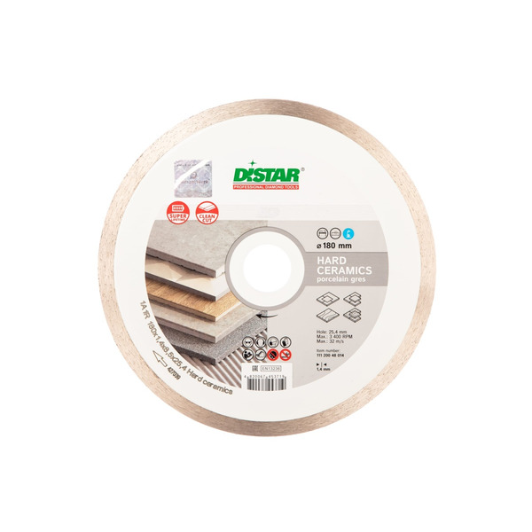 Диск алмазный DiStar Hard Ceramics 1A1R 180*1.4*8.5*25.4 11120048014