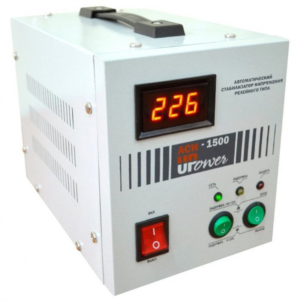 Стабилизатор напряжения Энергия АСН-1500 Upower с цифровым дисплеем Е0101-0011