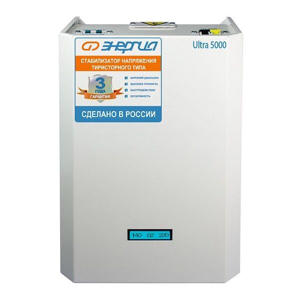 Стабилизатор напряжения Энергия 5000 BA Ultra тиристорный Е0101-0102