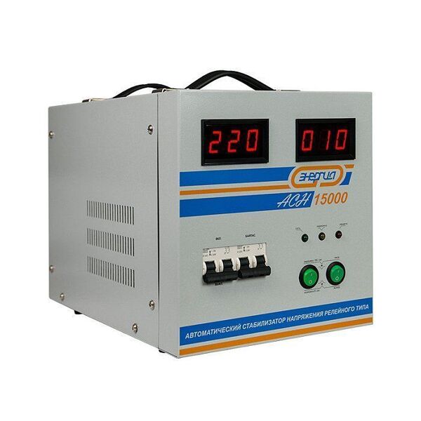 Стабилизатор напряжения Энергия АСН-15000 с цифровым дисплеем Е0101-0094