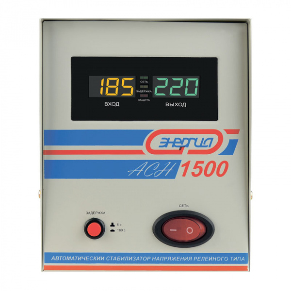 Стабилизатор напряжения Энергия АСН-1500 с цифровым дисплеем Е0101-0125