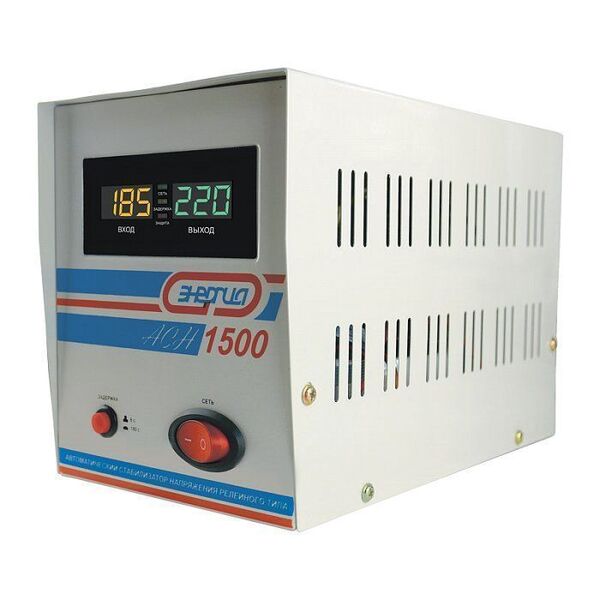 Стабилизатор напряжения Энергия АСН-1500 с цифровым дисплеем Е0101-0125