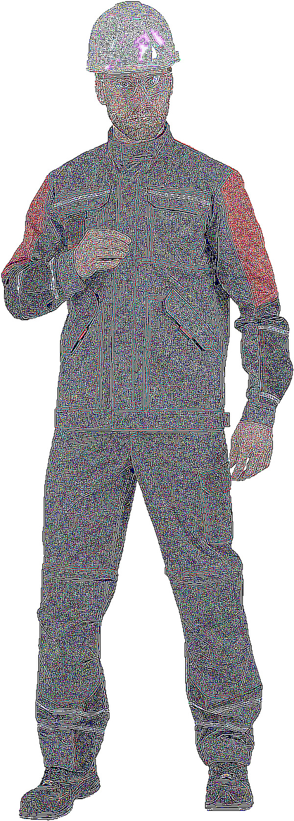 Куртка Хай-Тек, серый-красный-черный (120-124, 170-176) Кур 679
