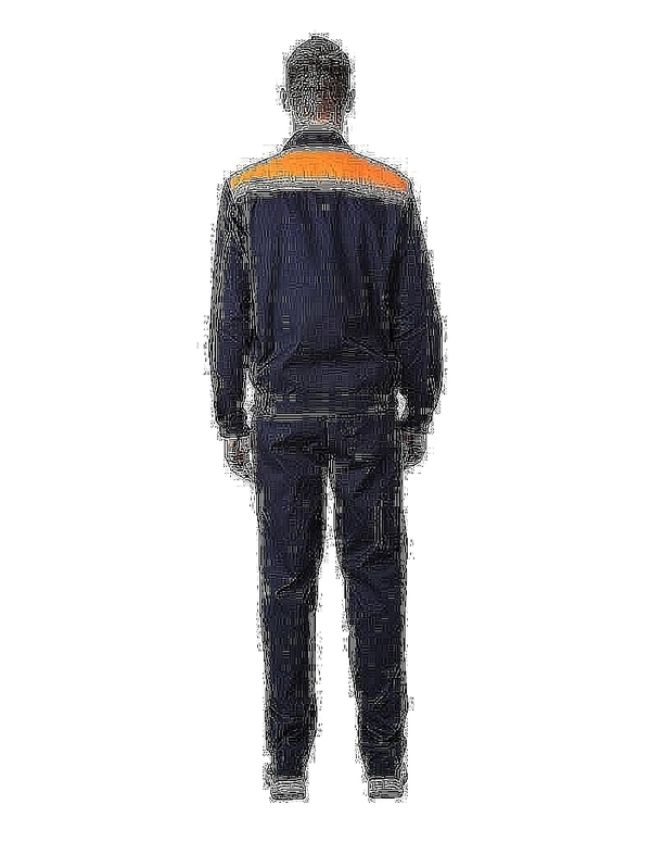 Костюм Авангард, темно-синий-оранжевый   96-100, 170-176  Кос 517