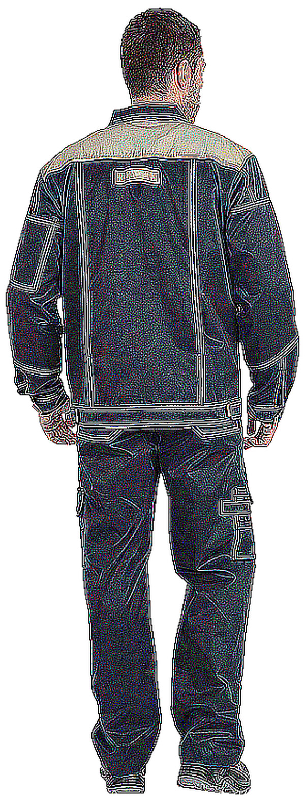 Костюм Докер, темно-синий-бежевый (96-100, 170-176) Кос 572