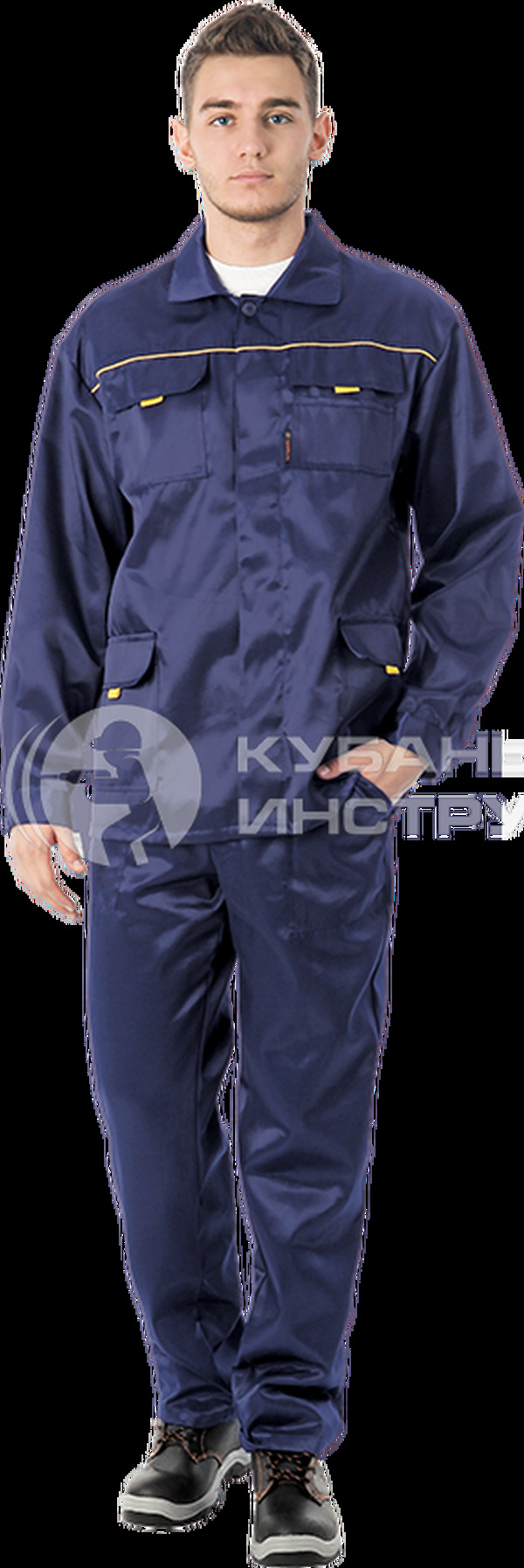 Костюм Вымпел-1, темно-синий  брюки+куртка   88-92, 182-188  Кос 523
