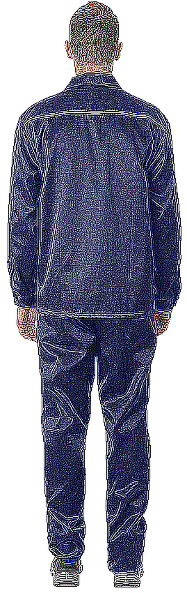 Костюм Вымпел-1, темно-синий (брюки+куртка) (88-92, 182-188) Кос 523