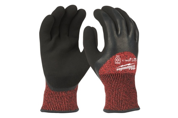 Перчатки Milwaukee с защитой (3ур) зимние M/8 4932471347