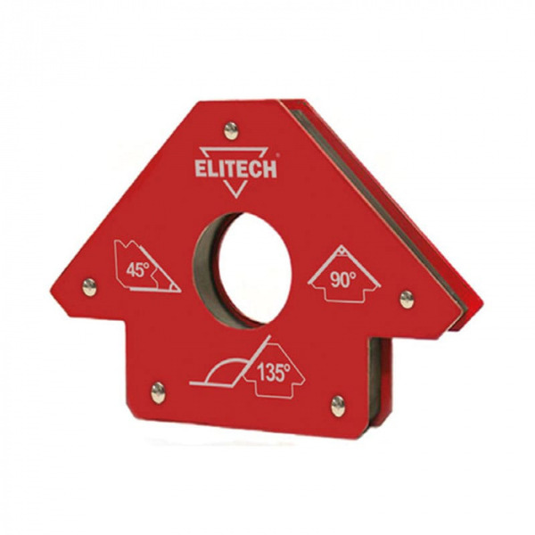 Угольник магнитный Elitech  45/90/135°, 35кг усилие  0606.017700