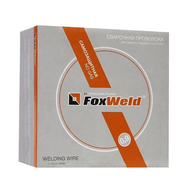 Проволока сварочная самозащитная порошковая Foxweld E71T-GS д.0.8мм, 0,9кг D100 4872
