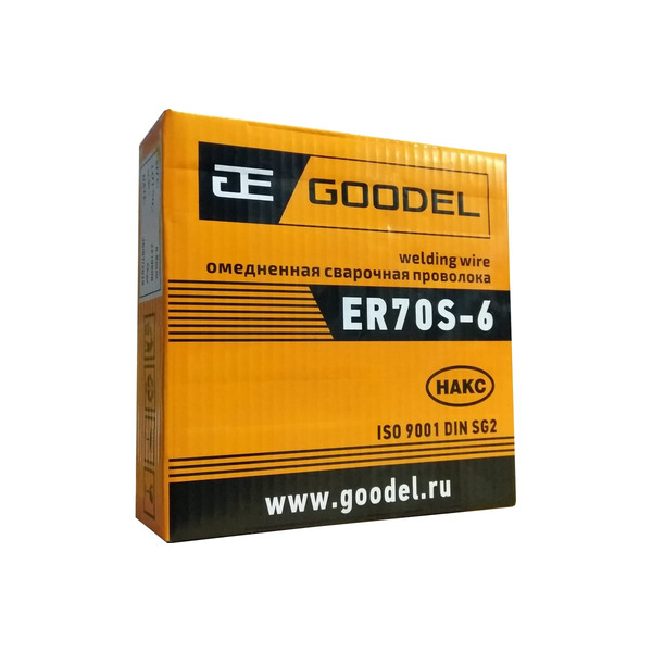 Проволока сварочная омеднённая GOODEL ER70S-6-О d.0,8  D-200, кат. 5кг  АЭМЗ С70D20008N