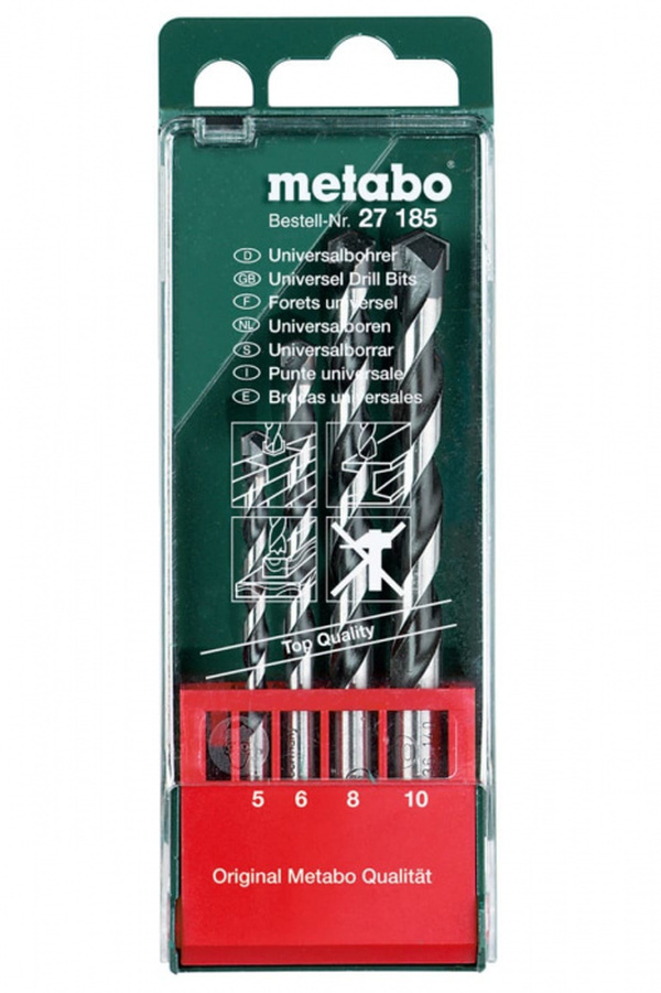 Набор сверл Metabo (4шт) 5-10мм 627185000