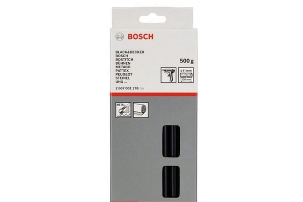 Стержень клеевой Bosch 11*200мм (черные) 25шт 2607001178