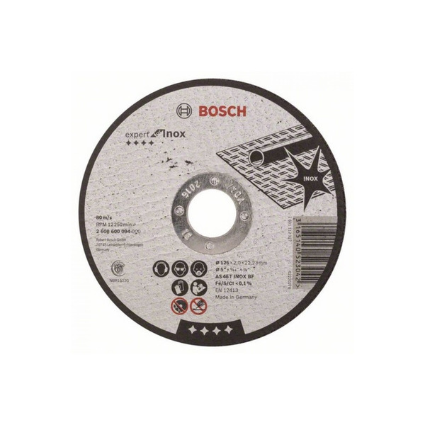 Круг отрезной Bosch Expert for Inox 125*2,0*22,2мм GER 2608600094