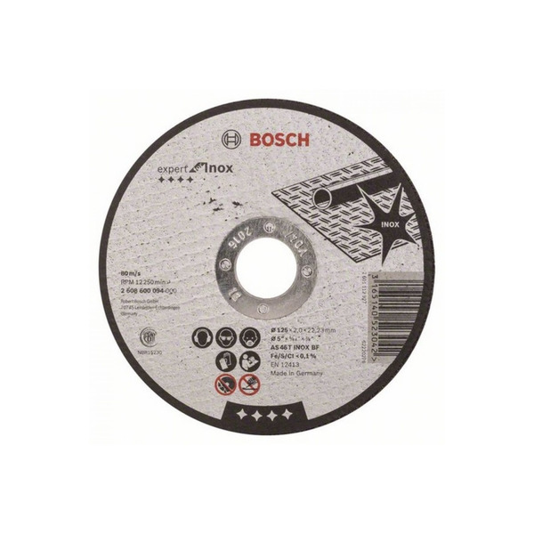 Круг отрезной Bosch Expert for Inox 125*2,0*22,2мм  GER  2608600094