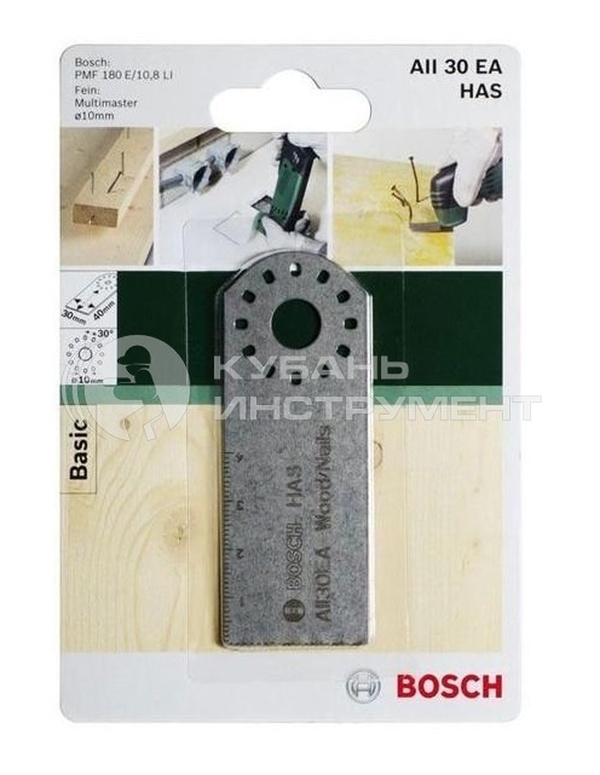 Насадка для мультитула по дереву и металлу Bosch BIM 30*40мм 2609256992
