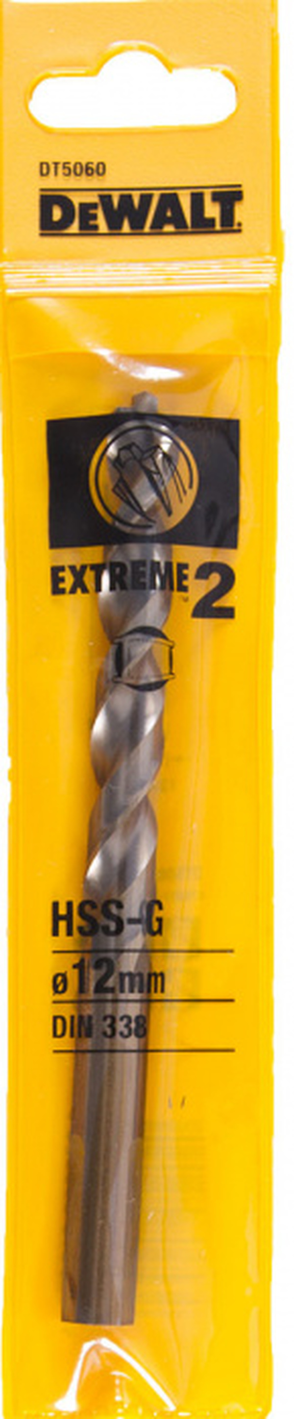 Сверло по металлу DeWalt Extreme2 HSS-G 12*98/151мм DT5060-QZ