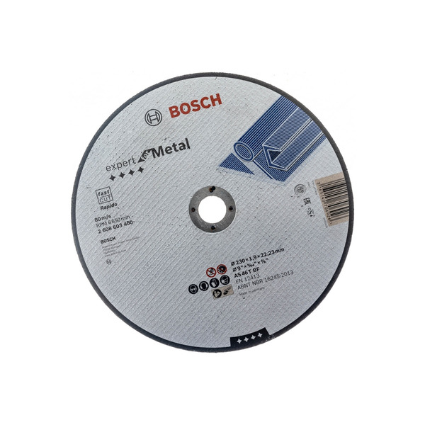 Круг отрезной по металлу Bosch Expert 230*1,9*22,2мм GER 2608603400 bosch круг отрезной по металлу bosch expert 230 3 0 22 2мм slo 2608600226