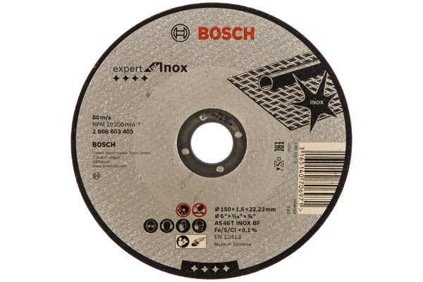 Круг отрезной Bosch Expert for Inox 150*1,6*22,2мм (GER) 2608603405