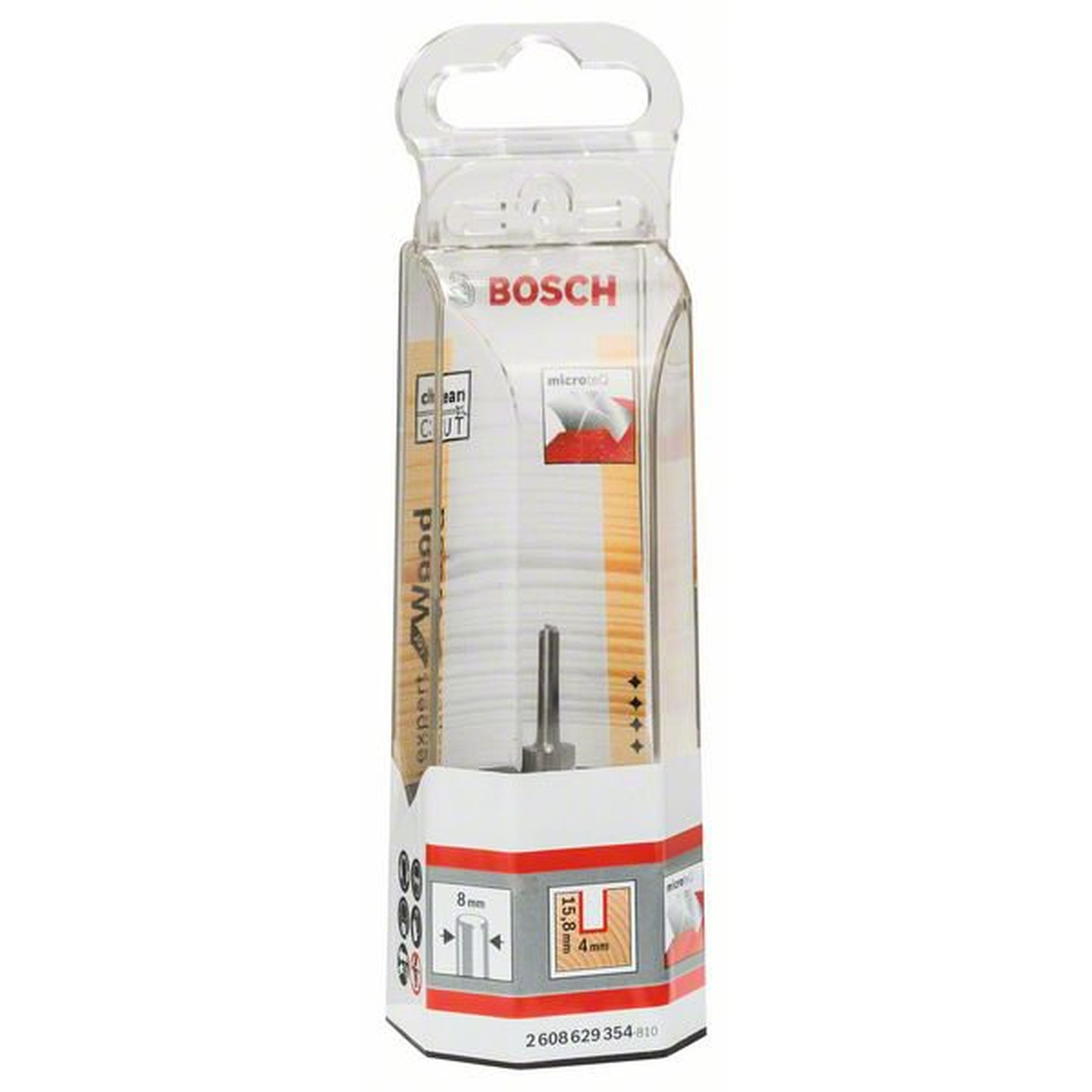 Фреза пазовая Bosch Expert S8/D4/L15,8 2608629354